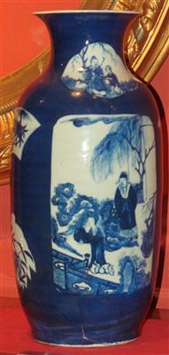 Blau weiße Vase, - Antiques and Paintings