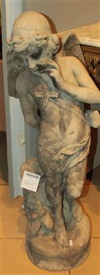 Putto in nachdenklicher Pose, - Antiques and Paintings