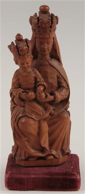 Thronende Madonna, - Antiquariato e Dipinti