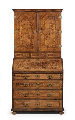 Baroque bureau cabinet, - Works of Art (Furniture, Sculpture)