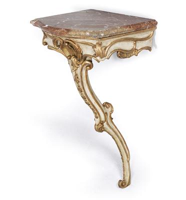Small late Baroque console table, - Starožitnosti (Nábytek, Socha?ská díla)