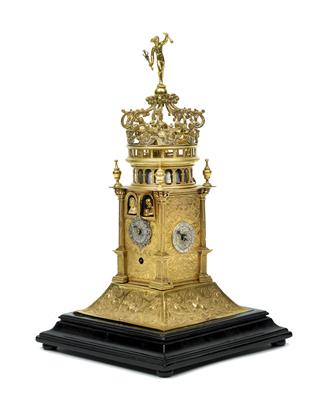 Tower clock with automata - Starožitnosti (Nábytek, Socha?ská díla)