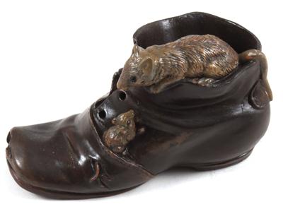 Schuh mit Mäusen, - Antiquariato e Dipinti