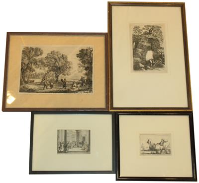 Konvolut Druckgraphik, 17. und 18. Jahrhundert - Antiquitäten & Bilder