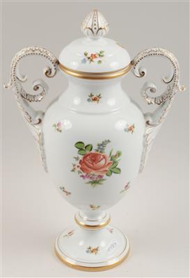 Deckelvase mit Henkeln, - Antiquariato e Dipinti