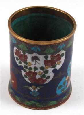 Cloisonné-Pinselbecher, - Starožitnosti, Obrazy