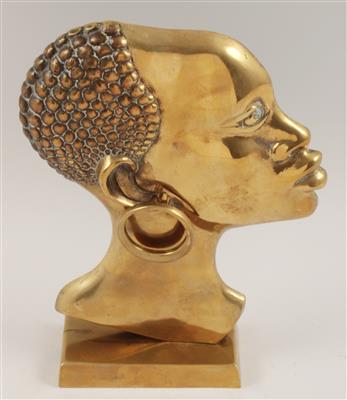 Kopf einer Schwarzafrikanerin - Antiquitäten & Bilder