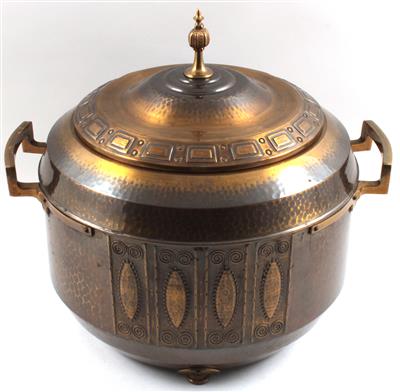 Jugendstil-Bowletopf mit Deckel, - Antiquariato e Dipinti