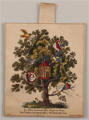 Hebelzugkarte, - Antiques and Paintings