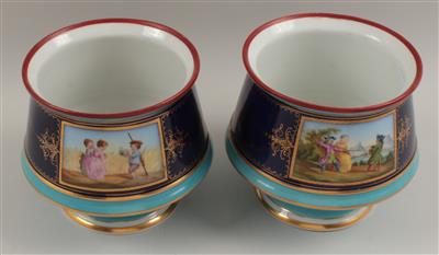 Paar Cachepots, - Antiques and Paintings