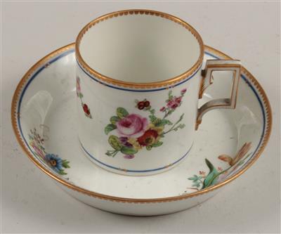 Tasse mit Untertasse, - Antiques and Paintings