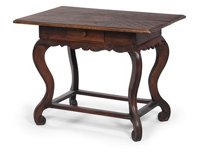 Barocker Spieltisch, - Saisonabschluß-Auktion<br>Bilder Varia und Antiquitäten