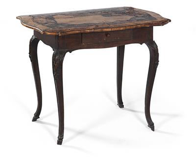 Barocker Tisch, - Saisonabschluß-Auktion<br>Bilder Varia und Antiquitäten