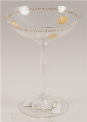 Champagnerglas, - Saisonabschluß-Auktion<br>Bilder Varia und Antiquitäten