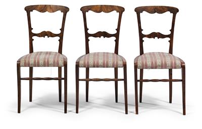Drei Biedermeier Sessel, - Antiquariato e Dipinti
