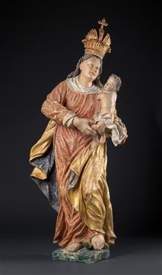 Madonna mit Kind, - Antiques and Paintings