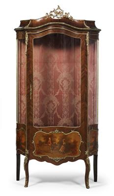 Napoleon III-Vitrine, - Saisonabschluß-Auktion<br>Bilder Varia und Antiquitäten