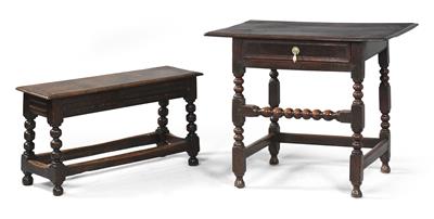 Provinzieller Tisch mit Sitzbank - Antiques and Paintings