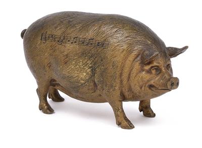 Schwein, - Saisonabschluß-Auktion<br>Bilder Varia und Antiquitäten