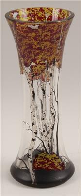 Vase mit Birken, - Saisonabschluß-Auktion<br>Bilder Varia und Antiquitäten