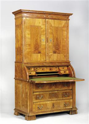 Zylinderschreibschrank, - Antiques and Paintings