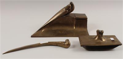 Anton Puchegger(1878-1917), Dreiteilige Schreibtischgarnitur, - Summer-auction