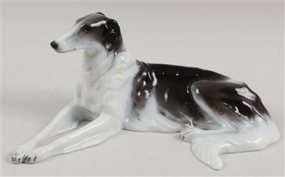 Liegender Windhund, - Summer-auction