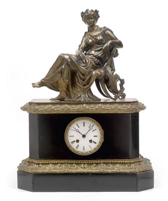 Große Napoleon III Marmorkaminuhr "Norne" - Summer-auction