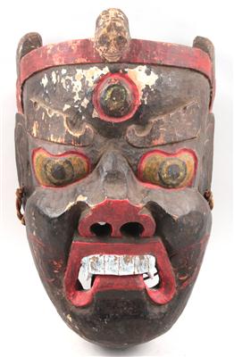 Nepal: Maske für Tscham-Tänze, - Summer-auction