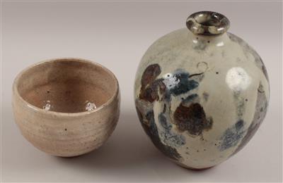1 Vase, 1 Schale, - Summer-auction