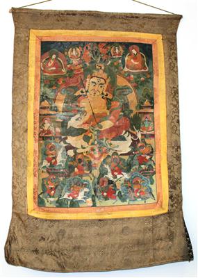 Nepal: Sakrales Rollbild 'Thangka': - Summer-auction