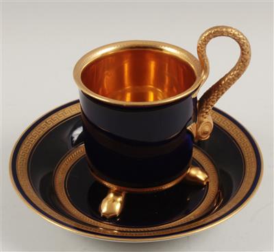 Tasse mit Untertasse, - Summer-auction