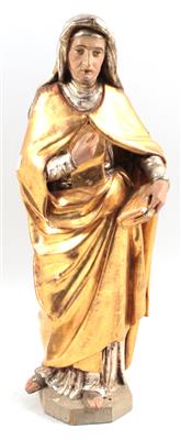 Heiligenfigur in Ordenstracht, - Summer-auction