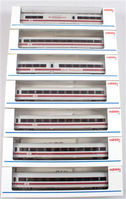 Märklin 7 Stk. Ergänzungswagen für ICE Hochgeschwindigkeitszug - Letní aukce