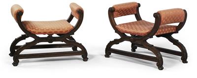 Paar Historismus-Hocker - Summer-auction