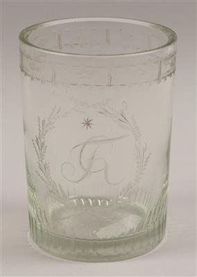 Becher mit ligiertem Monogramm "FHC" und Stern, - Summer-auction