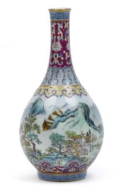 Famille Rose-Vase, - Summer-auction