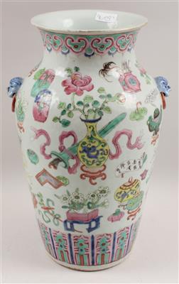 Famille Rose-Vase, - Sommerauktion