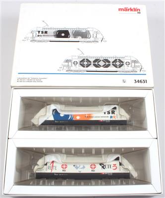 Märklin H0 34631 LokomotivenSet Schweizer Fernsehen, - Asta estiva