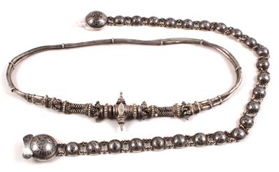 Konvolut (2 Stücke): 2 Schmuck-Gürtel, Indien und Kaukasus. - Summer-auction