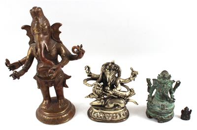 Konvolut (4 Stücke): Indien, - Summer-auction