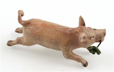 Schwein mit vierblättrigem Kleeblatt, - Letní aukce