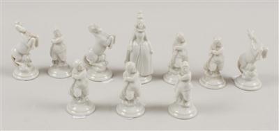 10 Schachfiguren: - Sommerauktion