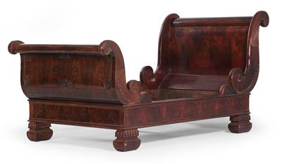 Dt. Spätbiedermeier Bett, - Summer-auction