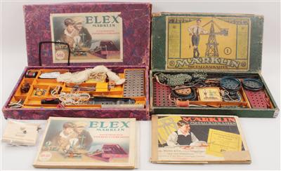 Märklin Metallbaukasten und Märklin ELEX Experementierkasten - Summer-auction