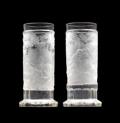 Paar Gläser mit dem Wappen der Herzöge von Savoyen, - Summer-auction