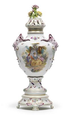 Brúleparfum-Vase mit Sockel, - Antiquariato e Dipinti