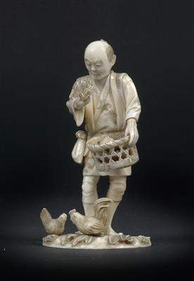 Figur eines japanischen Händlers, - Antiques and Paintings