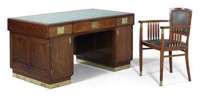 Jugendstil Schreibtisch, - Saisoneröffnungs-Auktion Antiquitäten & Bilder