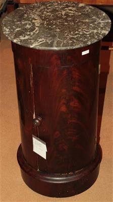 Pfeiler- bzw. Trommelkästchen,1. Hälfte 19. Jh., - Saisoneröffnungs-Auktion Antiquitäten & Bilder